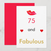 75歳にしてまだまだ元気 Red hearts lips シーズンカード (正面/裏面)