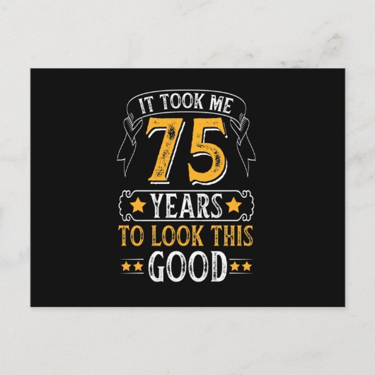 75歳になってもこんなに素敵なデザイン ポストカード (正面)