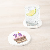 75歳のお誕生日ケーキ コースター (側面)