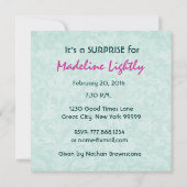 75歳のサプライズ誕生日 女性向け スクエアーズ F75Z 招待状 (裏面)