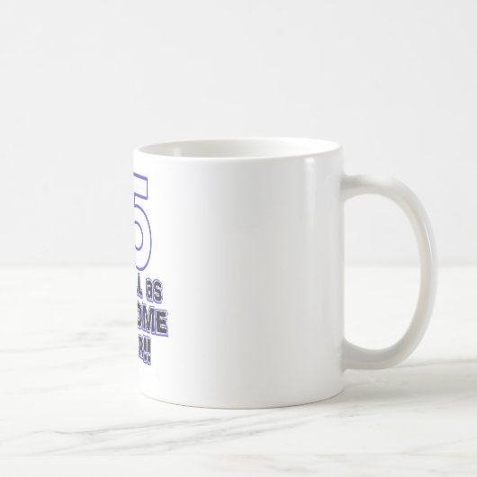 75歳のデザイン コーヒーマグカップ (右)