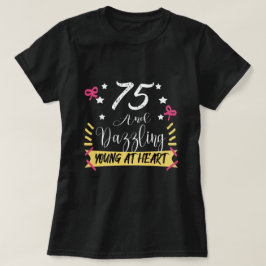 75歳の誕生日おめでとう Tシャツ