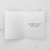 75歳の誕生日の車のライセンスプレート カード (内部)