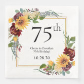 75歳の誕生日ひまわり (正面)