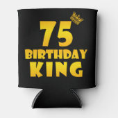 75歳の誕生日ギフト75歳の誕生日キング 缶クーラー (正面)