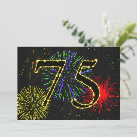 75歳の誕生日パーティーが招待される 招待状 (スタンド正面)