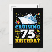 75歳の誕生日パーティーに突入 ポストカード (正面/裏面)