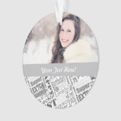 75歳の誕生日パーティーの特別な贈パーソナライズされたり物 オーナメント (正面)