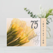 75歳の誕生日パーティーへの招待-カラリリー 招待状 (スタンド正面)