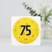 75歳の誕生日ピックルボールパーティー 招待状 (スタンド正面)