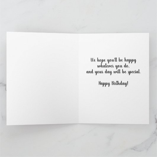 75歳の誕生日ピンク水彩花のカード カード (内部)