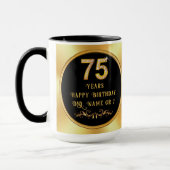 75歳の誕生日プレゼント マグカップ (左)