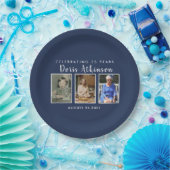 75歳の誕生日写真プレート ペーパープレート (パーティー)