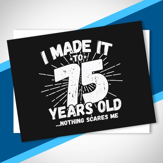 75歳の誕生日名言ユーモア 皮肉な75歳 ポストカード