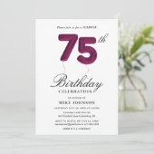 75歳の誕生日招待状 招待状 (スタンド正面)