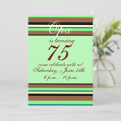 75歳の誕生日招待状 招待状 (スタンド正面)