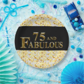 75歳の誕生日 ペーパープレート (パーティー)