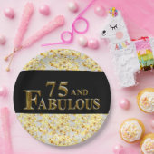 75歳の誕生日 ペーパープレート (パーティー)