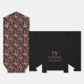 75歳の誕生日 ローズゴールド フラワー 御礼 フェイバーボックス (見開き)