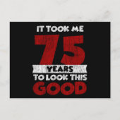 75歳の誕生日 私を美しく見せて 75歳の誕生日 ポストカード (正面)