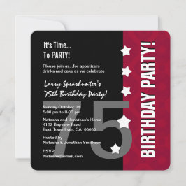 75歳の誕生日 面白い まだまだこれから Z75D 招待状