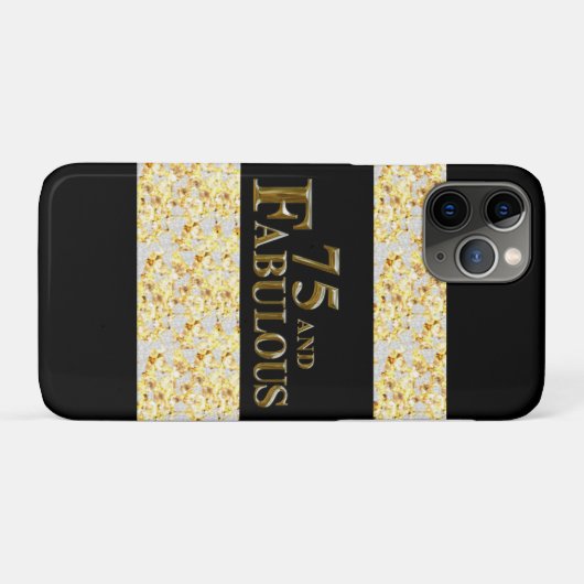 75歳の誕生日 Case-Mate iPhoneケース (裏面(横))