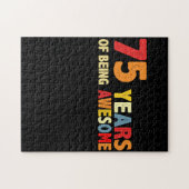 75歳の贈素晴らしり物75歳 ジグソーパズル (横)