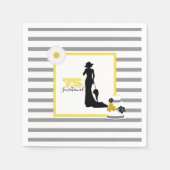 75歳エレガント&センセーショナル75歳の誕生日パーティー スタンダードカクテルナプキン (正面)