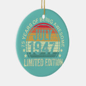 75歳ギフト1947年7月限定版75日 セラミックオーナメント (右)