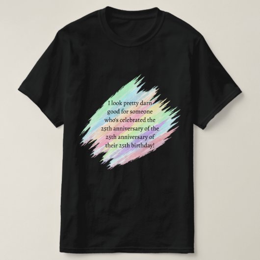 75歳以上 Tシャツ (デザイン正面)