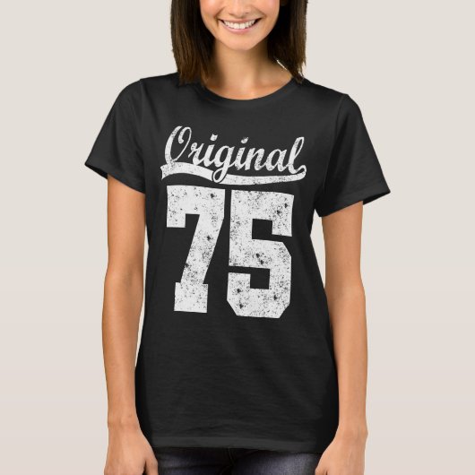 75歳生まれの誕生日シャツ Tシャツ (正面)