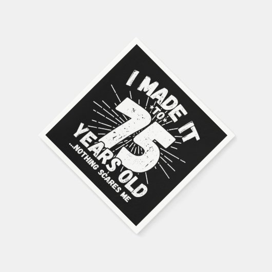 75歳皮肉ミームおもしろい75誕生日 スタンダードカクテルナプキン (角)