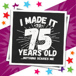 75歳皮肉ミームおもしろい75誕生日 スタンダードカクテルナプキン