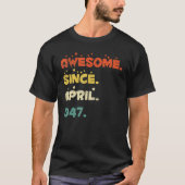 75歳1947年4月 Tシャツ (正面)