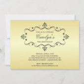 75番目のバースデーパーティ招待状と写真 招待状 (裏面)