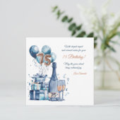 75番目の誕生日カーパーソナライズされたド シーズンカード (スタンド正面)