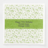 75番目の誕生日クール番号パターン青/白 (正面)