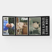 75番目の誕生日フォトバナー 横断幕 (横)