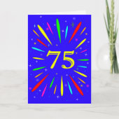 75番目の誕生日爆発カード カード (正面)