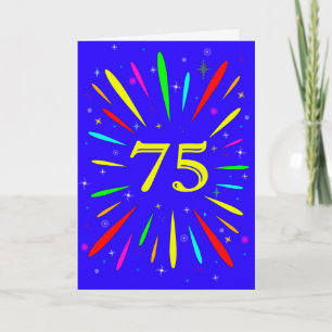 75番目の誕生日爆発カード カード