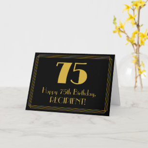75番目の誕生日:インスパイアアールデコ検索"75" +名前 カード