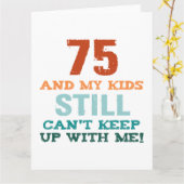 75番目の誕生日(親) カード (黄色い花)