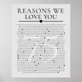 75私たちがあなたを愛する理由80th 60th誕生日40th ポスター (正面)