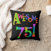 75素晴らし誕生日Tシャツとギフト クッション (ブランケット)