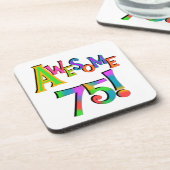 75素晴らし誕生日Tシャツとギフト コースター (左側)