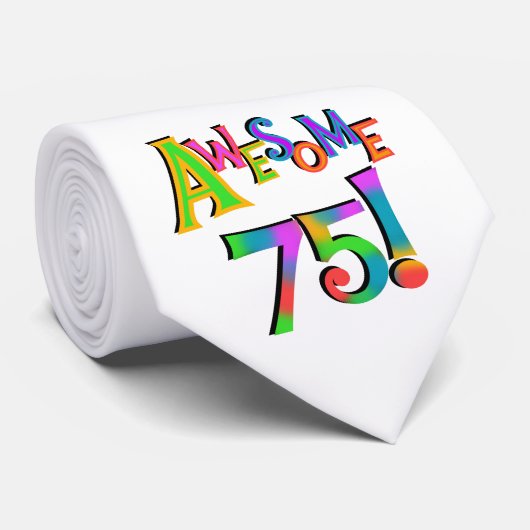 75素晴らし誕生日Tシャツとギフト ネクタイ (ロール)