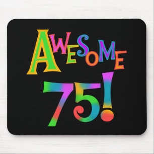 75素晴らし誕生日Tシャツとギフト マウスパッド
