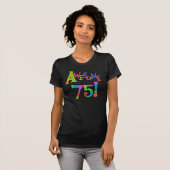 75素晴らし誕生日Tシャツとギフト Tシャツ (正面フル)