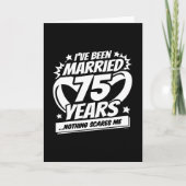 75結婚した年おもしろい75結婚周年 カード (正面)