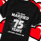 75結婚した年おもしろい75結婚周年 Tシャツ